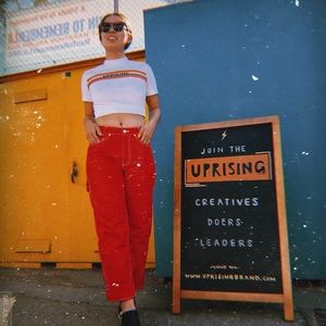 NEED: Cargo Hot Red Pants